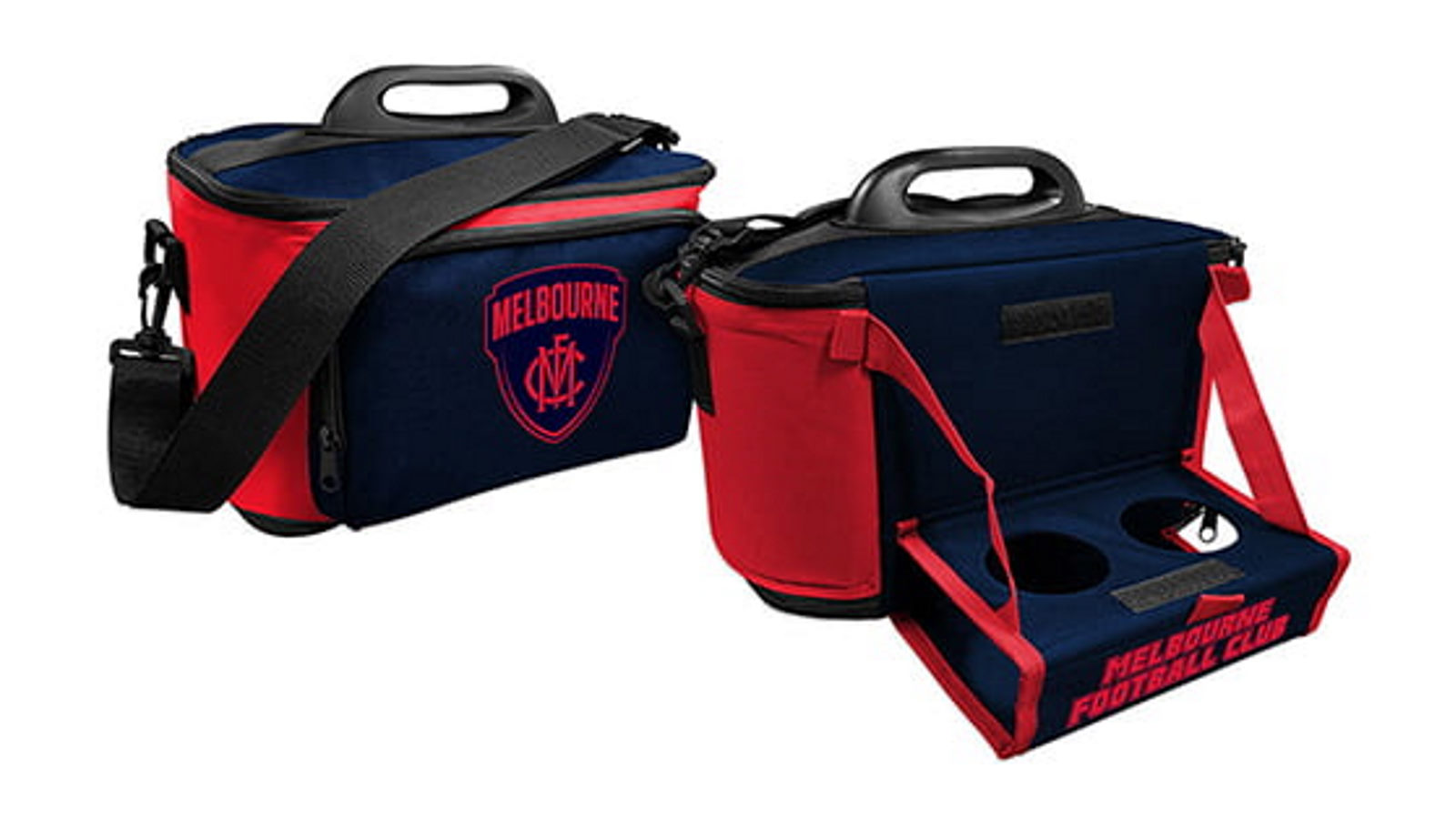 AFL Melbourne Demons Lunch Cooler Bag With Drink Tray Table