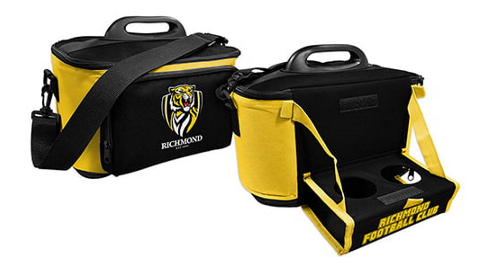 AFL Richmond Tigers Lunch Cooler Bag With Drink Tray Table