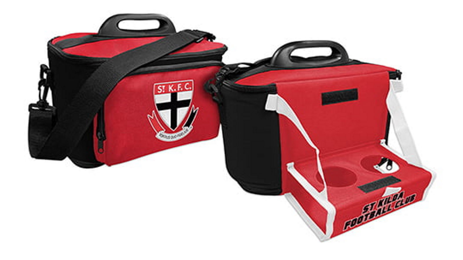 AFL St Kilda Saints K.F.C Lunch Cooler Bag With Drink Tray Table