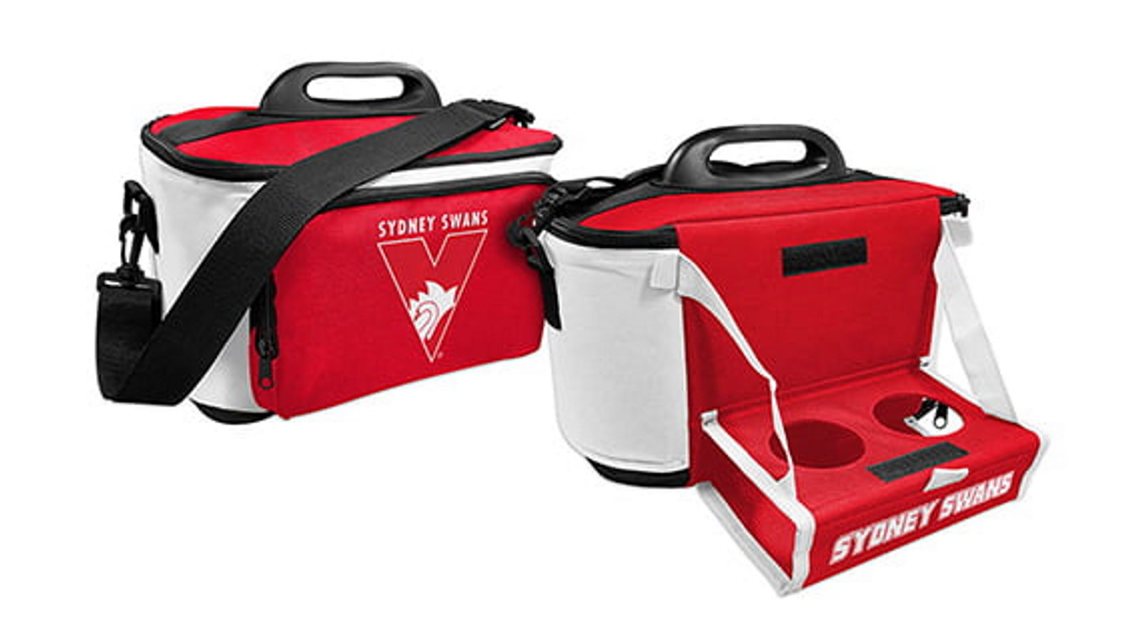 AFL Sydney Swans Lunch Cooler Bag With Drink Tray Table