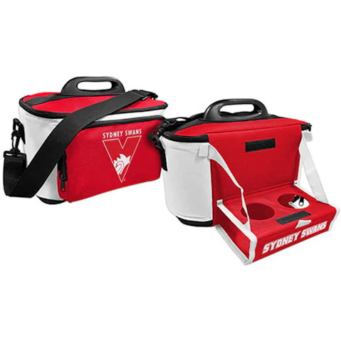 AFL Sydney Swans Lunch Cooler Bag With Drink Tray Table