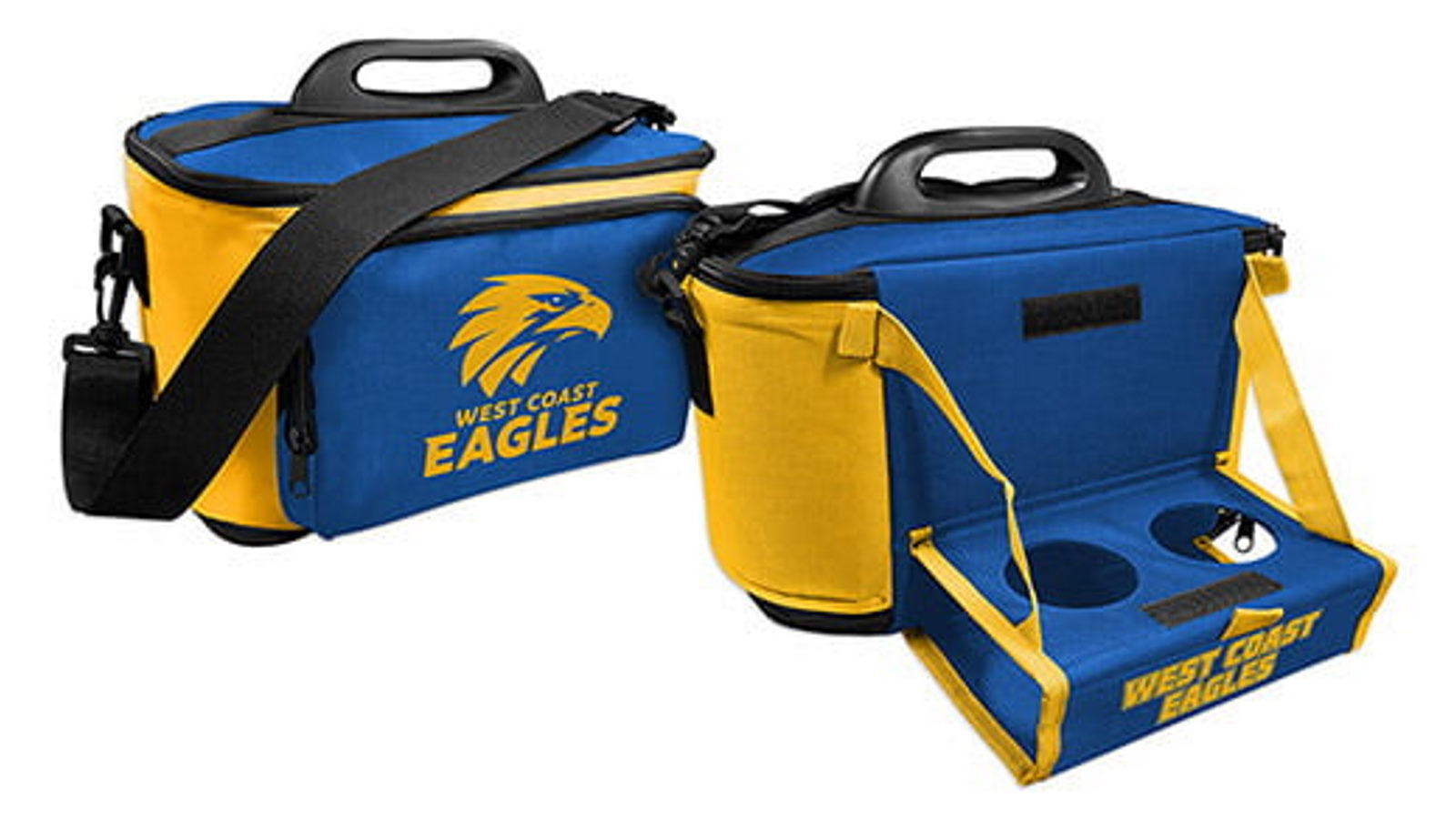 AFL West Coast Eagles Lunch Cooler Bag With Drink Tray Table