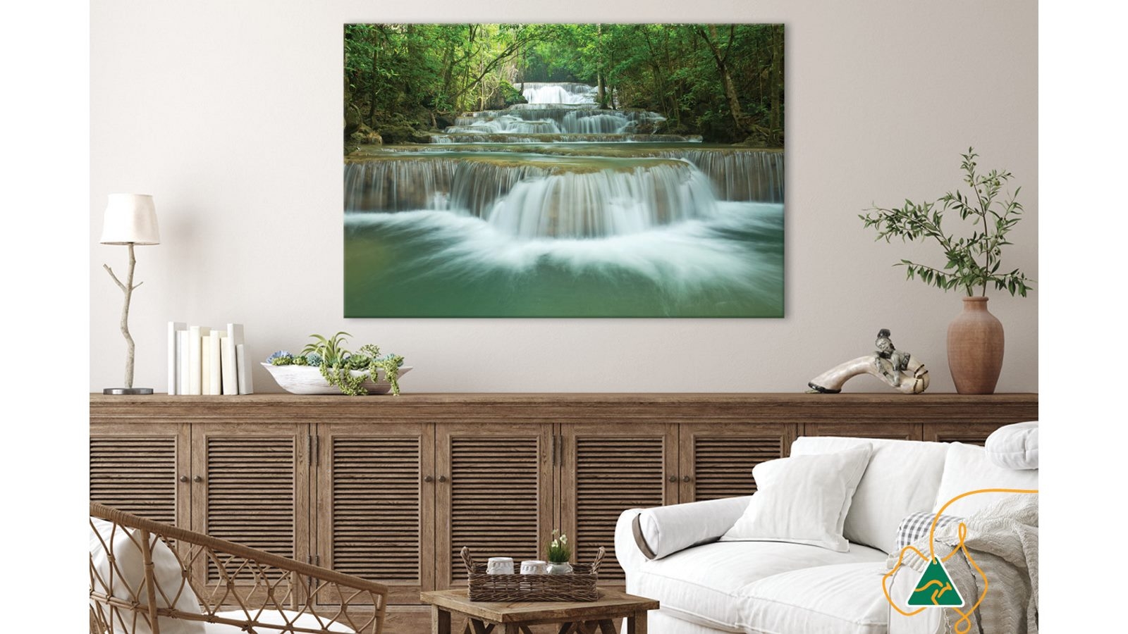 Forest Waterfall Wall Art Harvey Norman