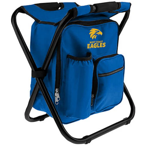 AFL West Coast Eagles Cooler Bag and Foldable Camping Stool Seat