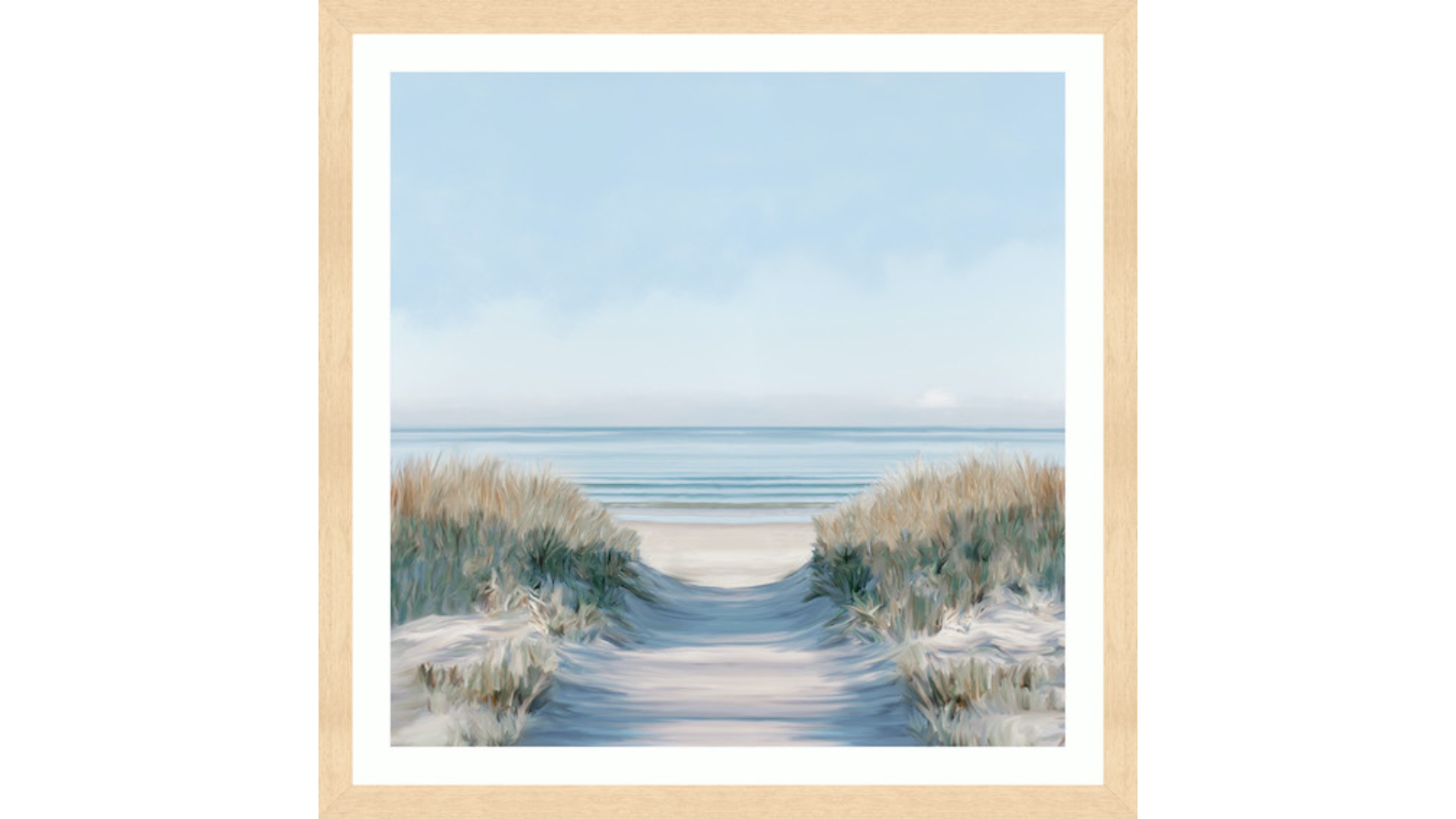 Sandy Path II Natural Framed Wall Art - Large | Harvey Norman