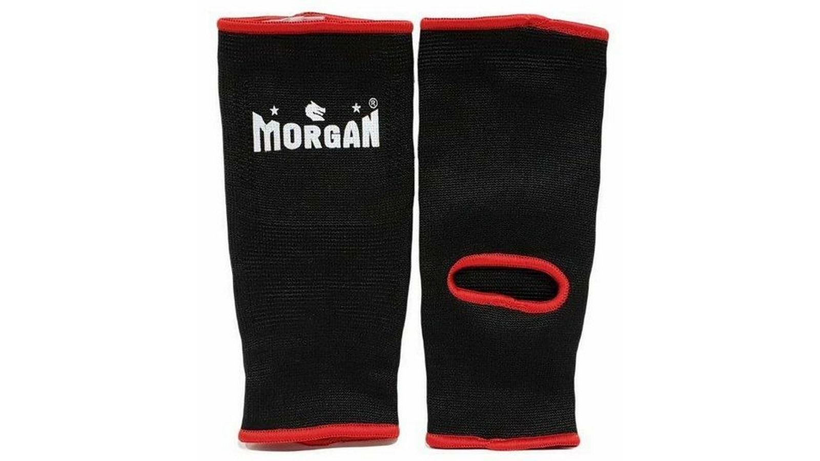 Morgan Sports Black/Red Pair Trim Ankle Protector - Large