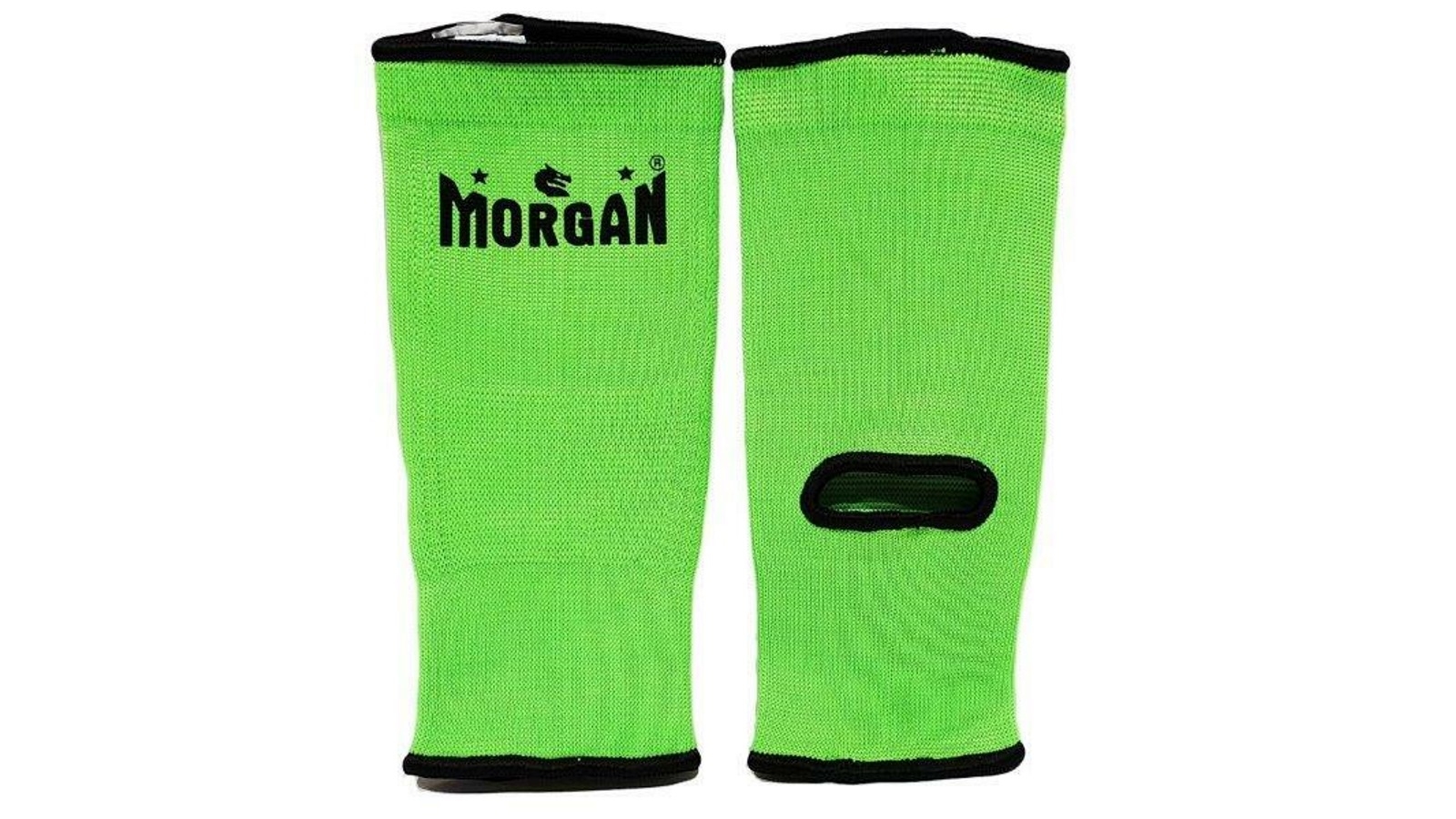 Morgan Sports Fluro Lime/Black Pair Trim Ankle Protector - Large