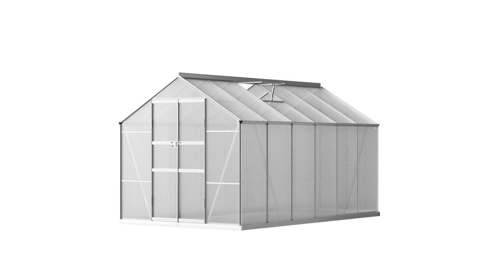 Green Fingers Polycarbonate Greenhouse - 3.1 x 2.5m