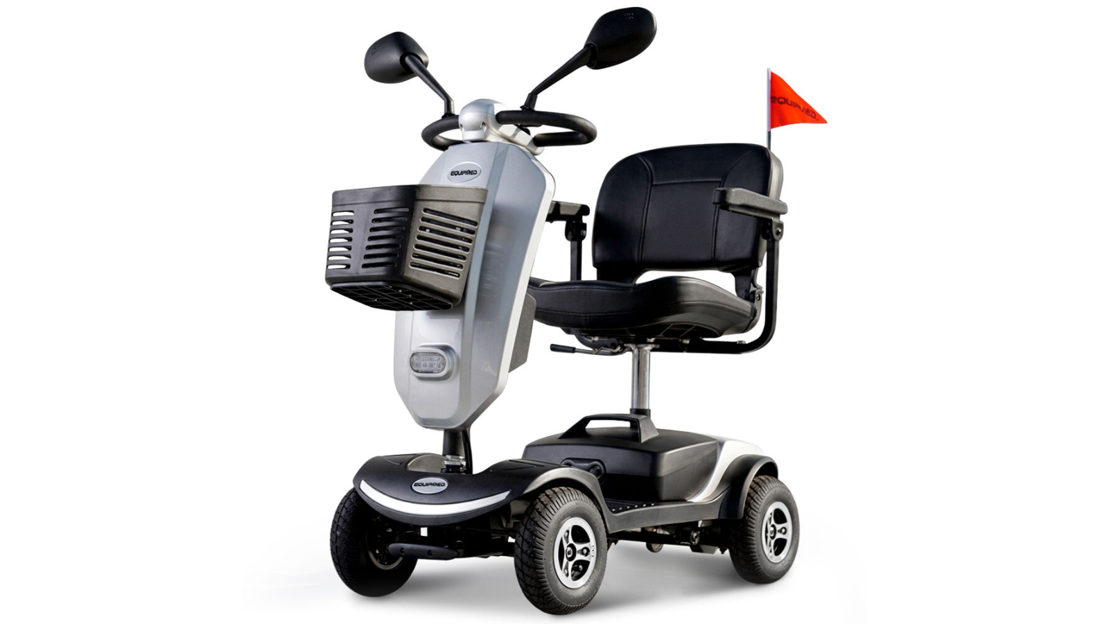 Equipmed 300W 4 Wheel Adult Pathline Series Electric Mobility Scooter - Silver