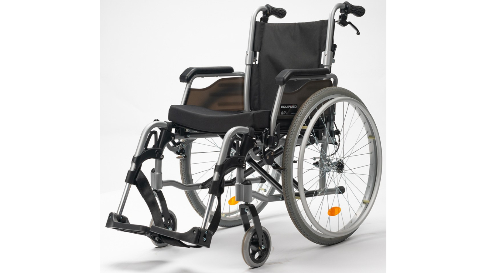 EQUIPMED 24inch Folding Wheelchair