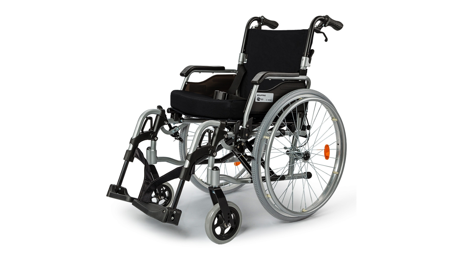 EQUIPMED 24inch Folding Wheelchair Harvey Norman   Agcwcremqa06q 5  