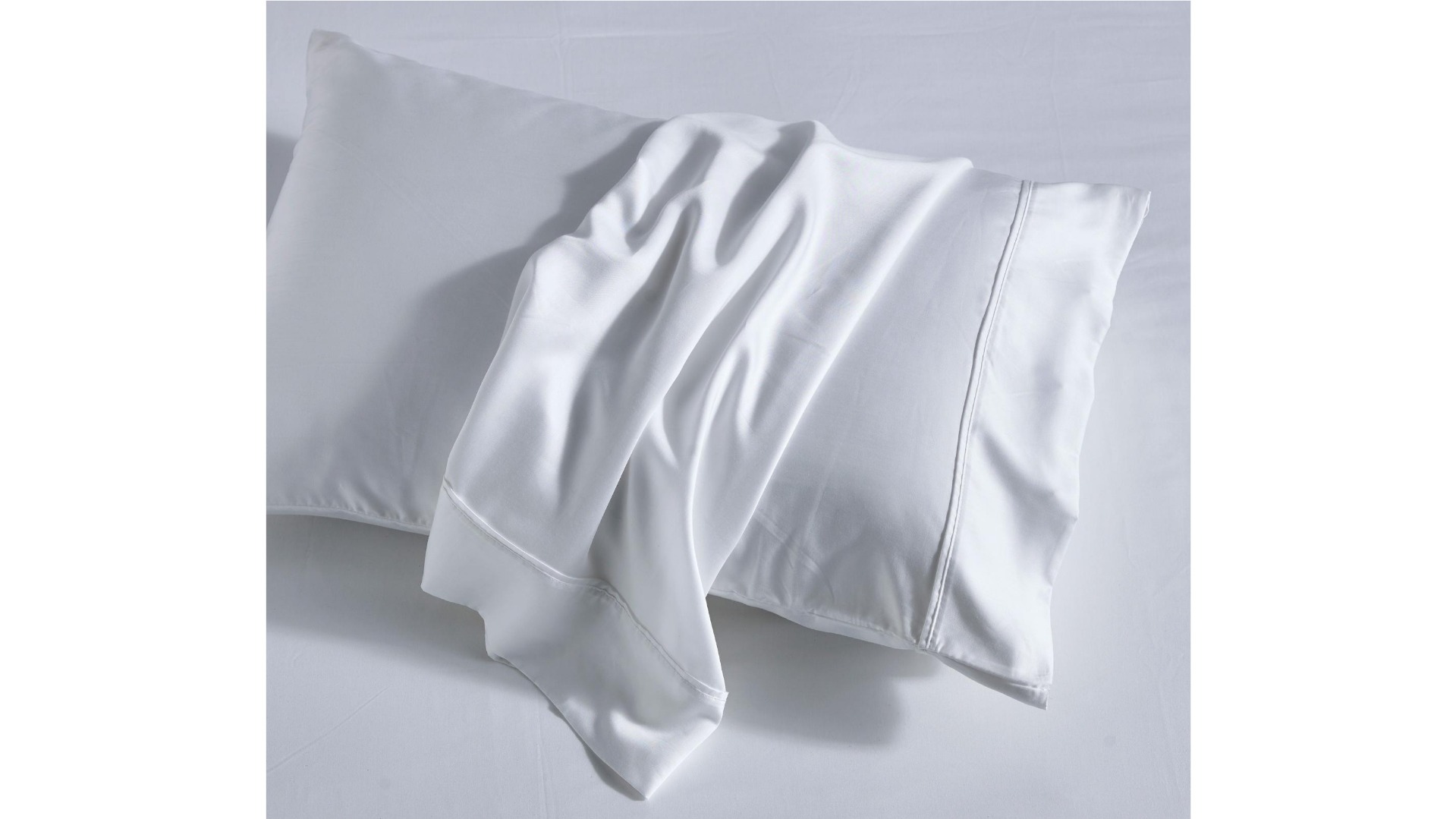 L'Avenue Luxury Tencel White Pillowcase Pair - King