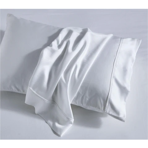 L'Avenue Luxury Tencel White Pillowcase Pair