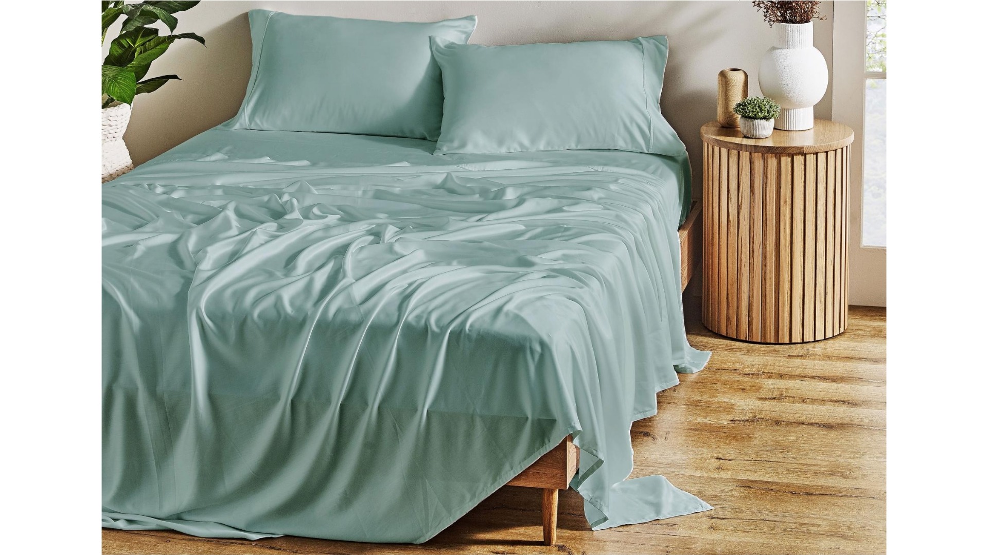 L'Avenue Luxury Tencel Dusty Blue Sheet Set - Split King