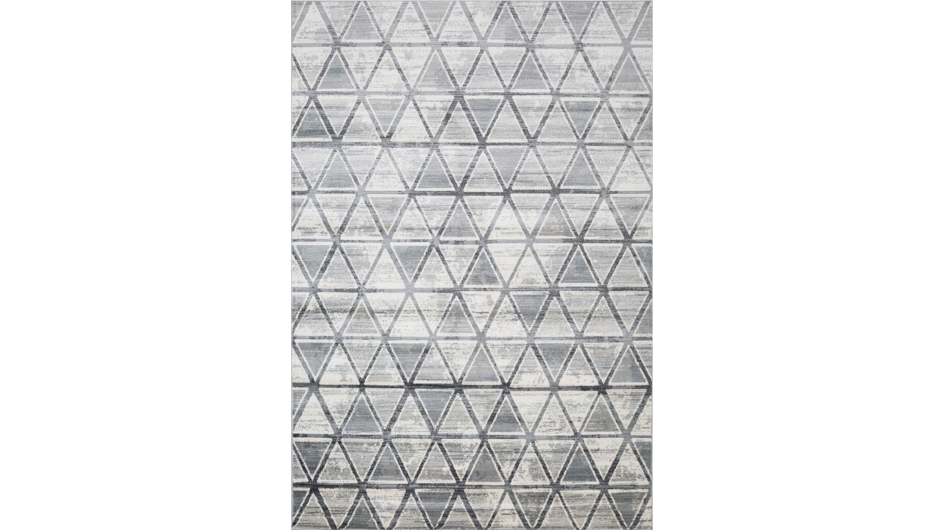 Kendra Triangles Grey Rug - Extra Large