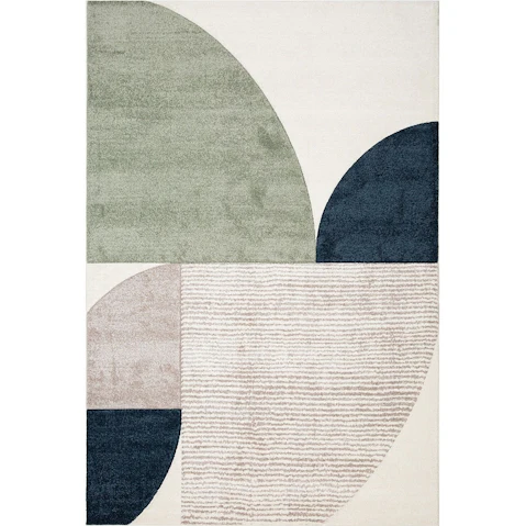 Dixie Arc Blue Green Rug