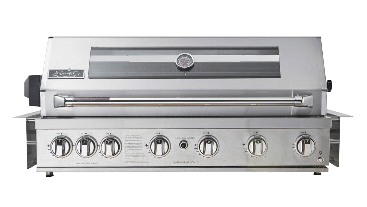 Smart 6 Burner Built In BBQ Stainless Steel Harvey Norman