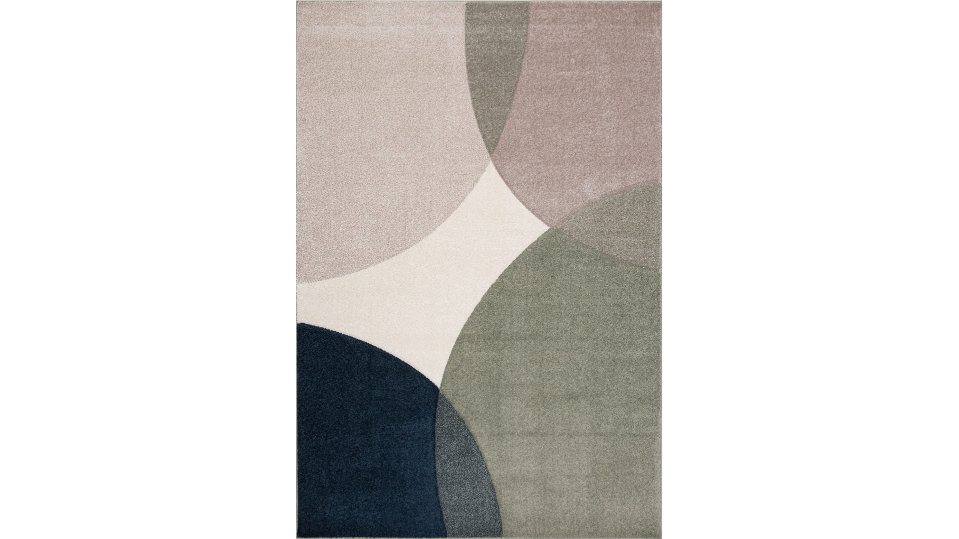 Dixie Circles Blue Green Rug - Large