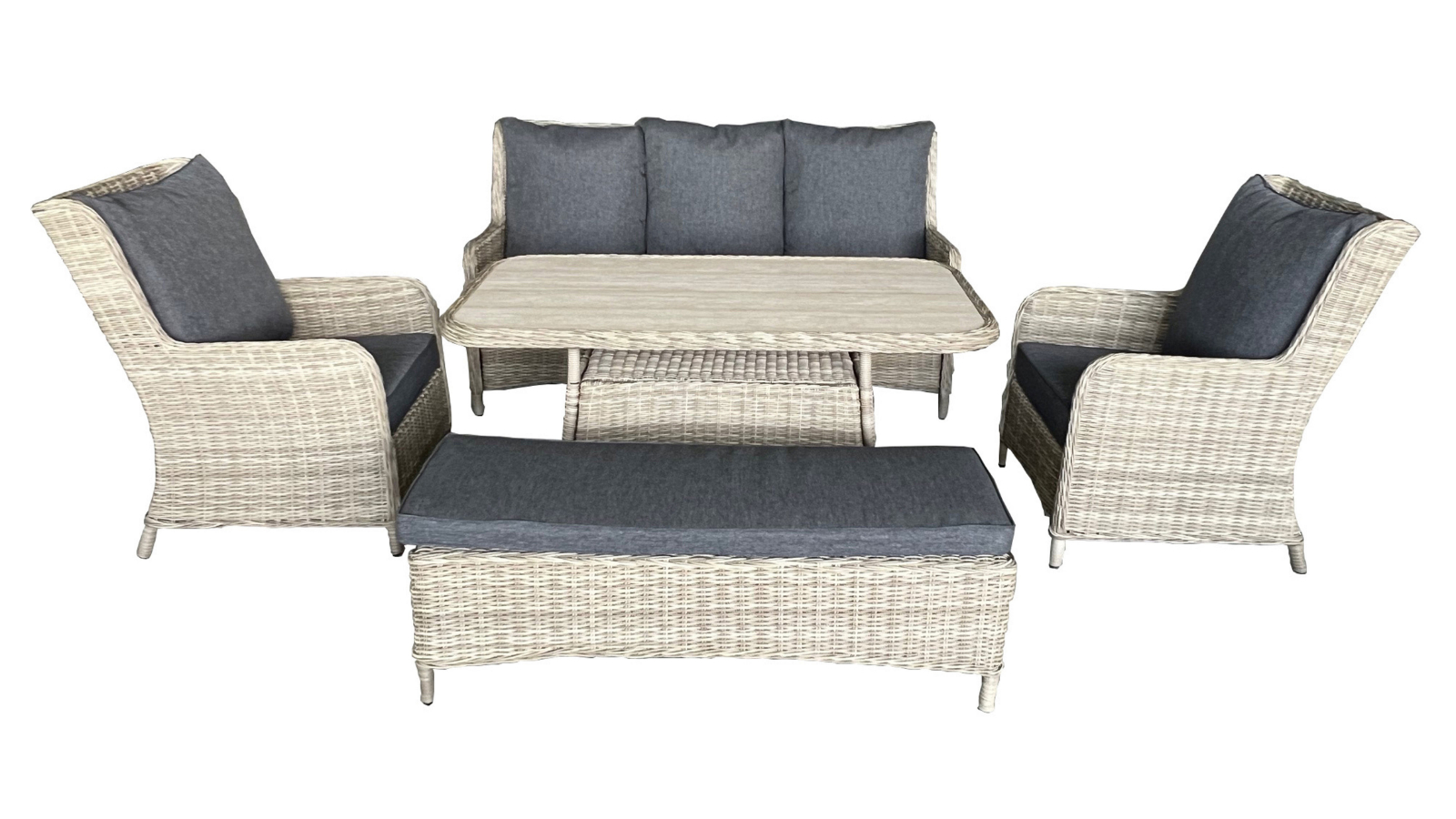 Aries 5-Piece Outdoor Lounge/Dining Setting Harvey Norman