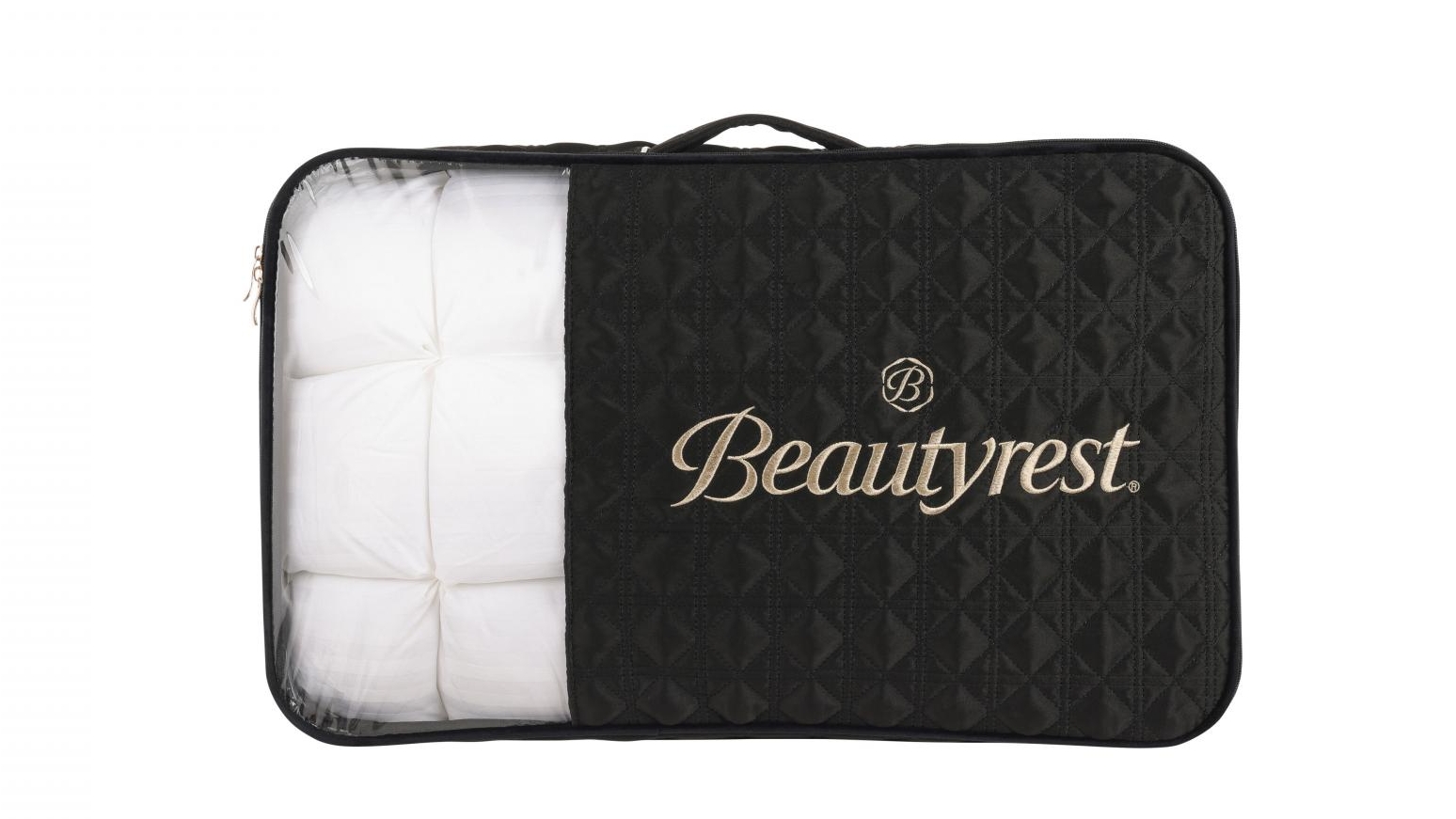 Beautyrest Silk Blend Diamond Infused Medium Profile Pillow