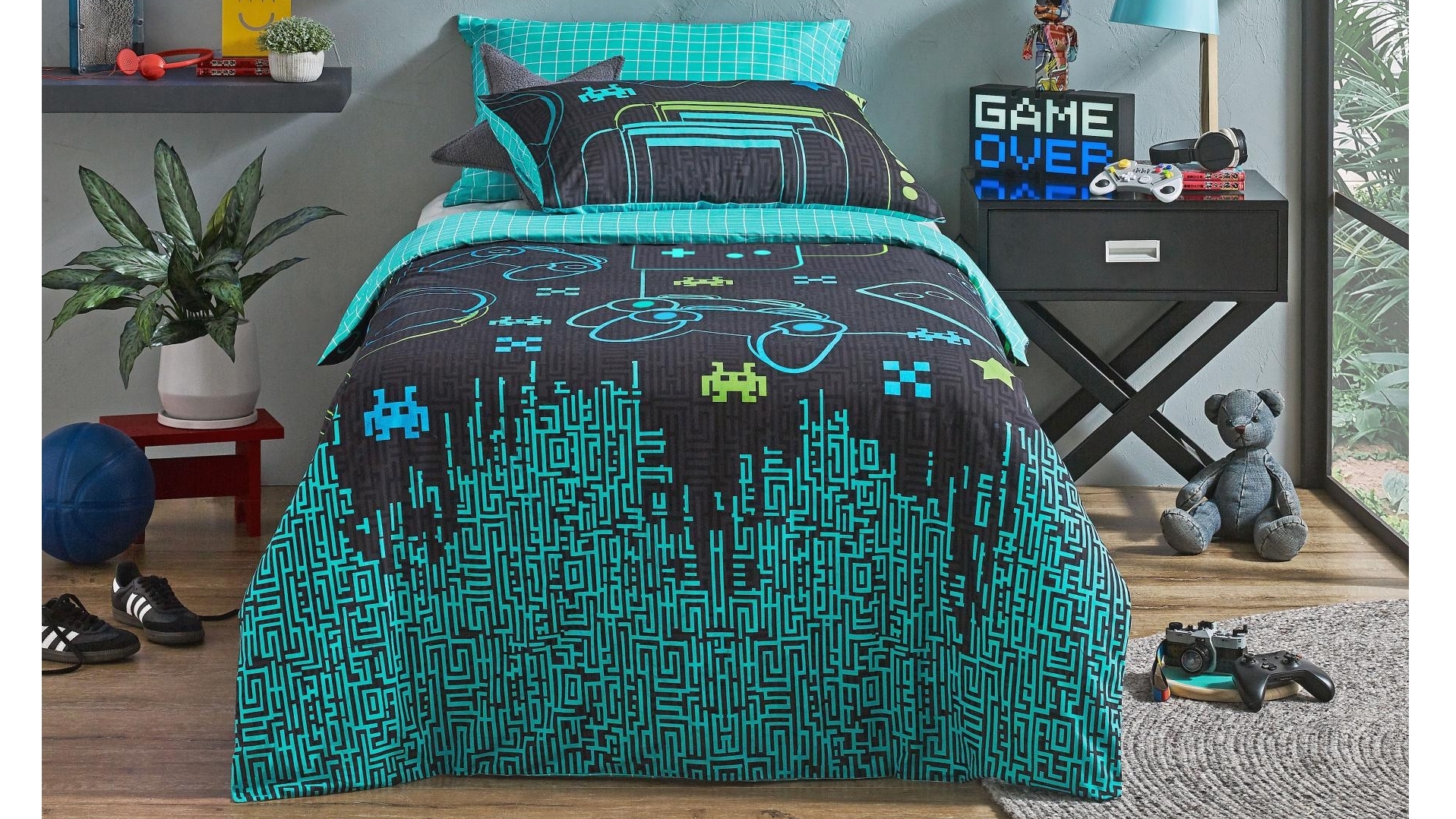 Ace Gamer Quilt Cover Set - Single