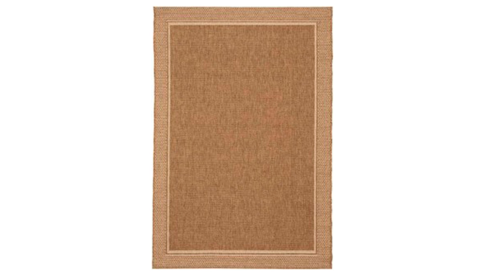 Grace Brown Border Outdoor Rug - Small