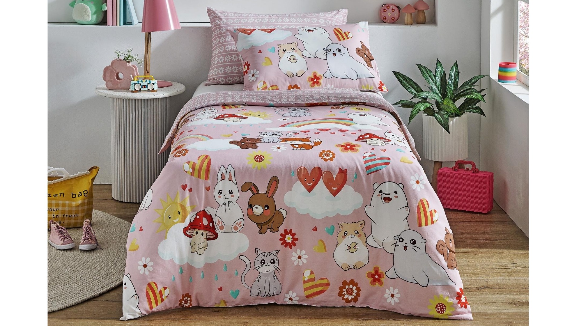Dela Cotton Quilt Cover Set - Queen
