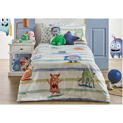 Gizmo Monster Quilt Cover Set - Single