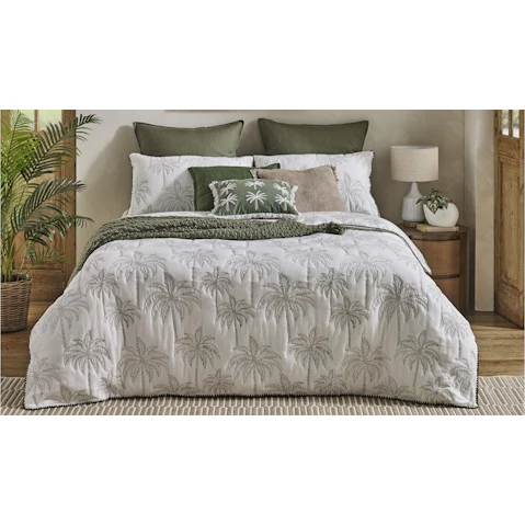 L'Avenue Ohana Palm Quilt Cover Set