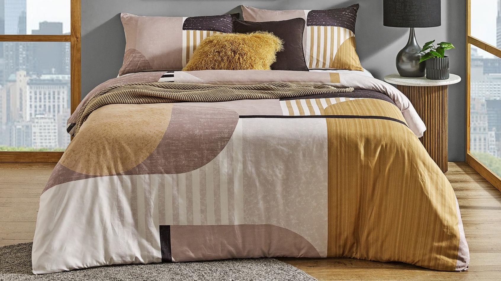 L'Avenue Brixton Quilt Cover Set - Double