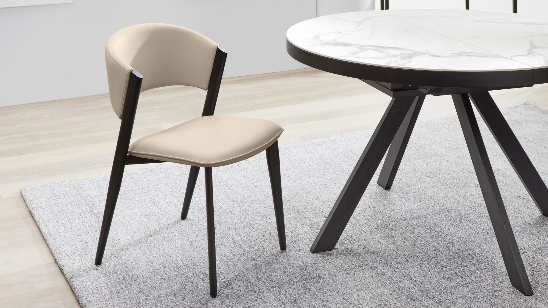 Kyoto Dining Chair - Beige PU