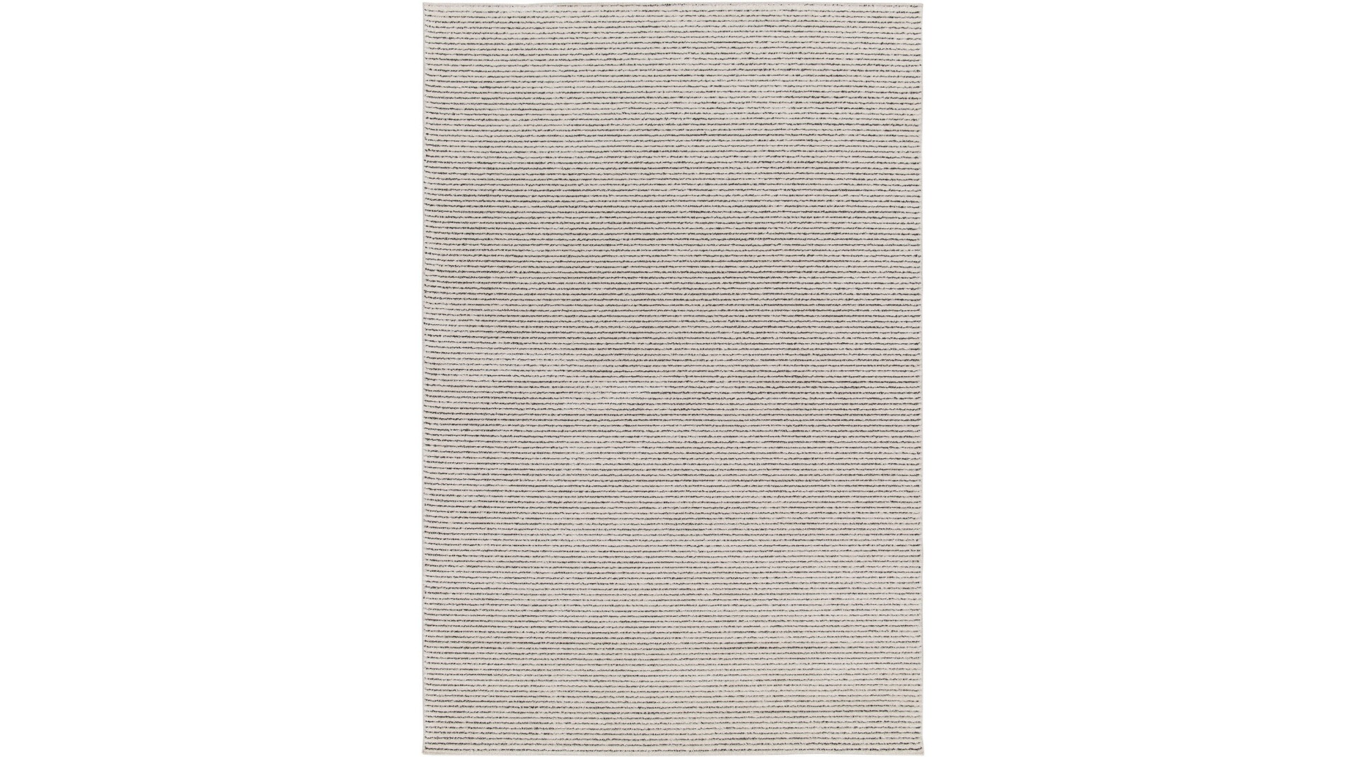 Isola Stripe Ivory Black Rug - Large