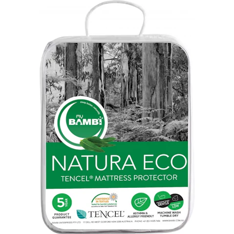 Bambi Naturaeco Tencel Long Single Fitted Mattress Protector