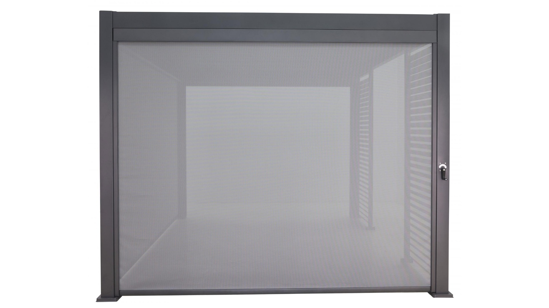 Pergola 3m Pull-Down Screen - Charcoal