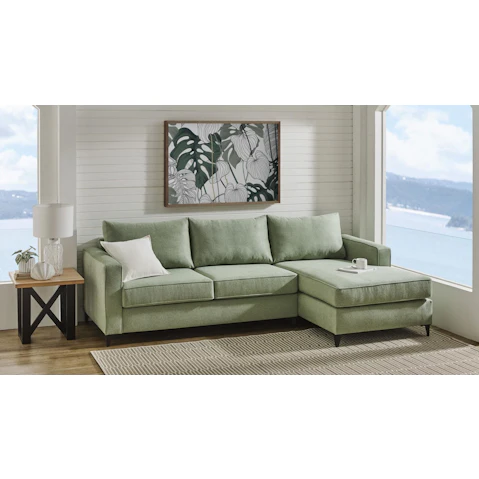 Dallas Fabric Sofa Bed with Chaise