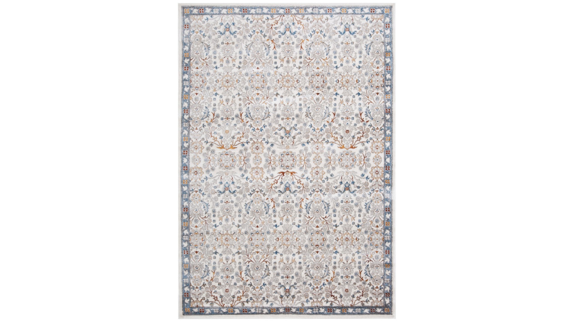 Relato Floral Beige Blue Rug