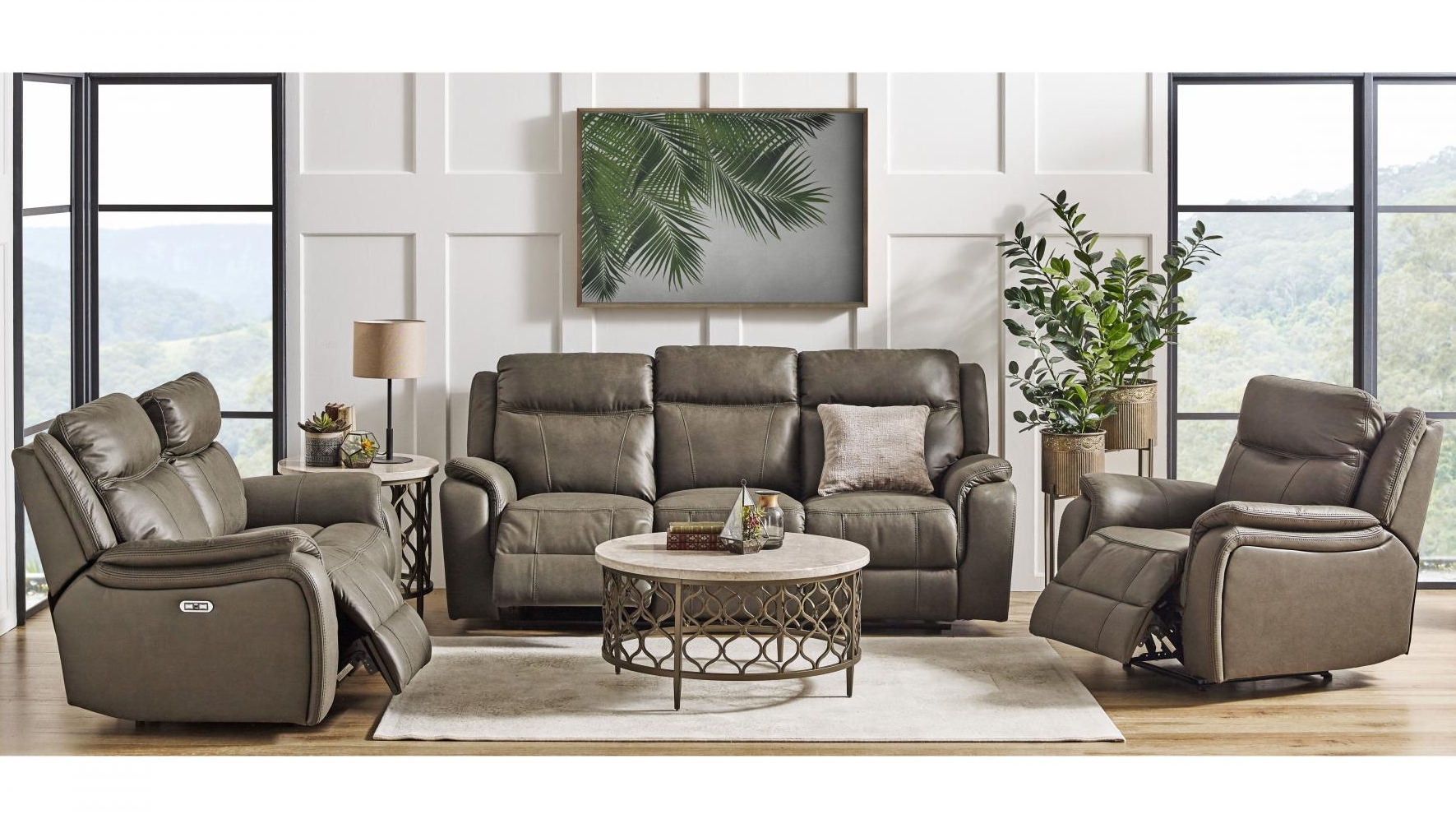 Mason Fabric Powered Recliner Sofa
