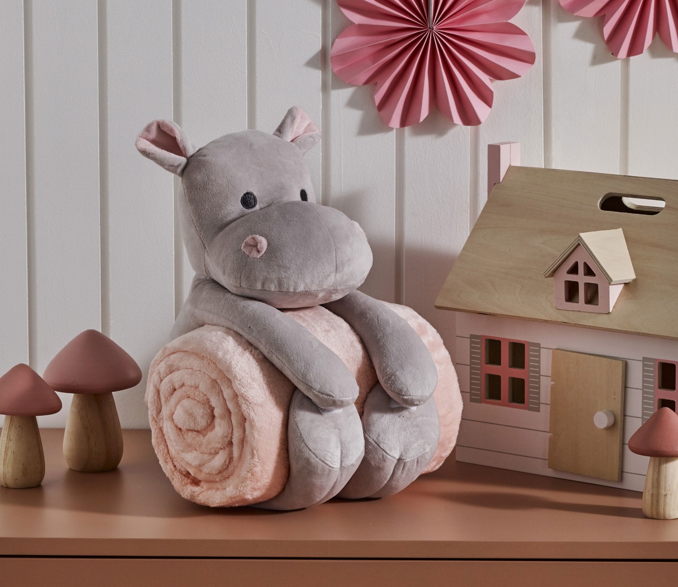 Hilda Hippo Toy and Blanket