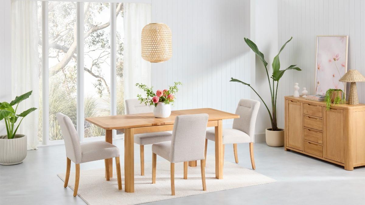 Tahoe 5-Piece Extension Dining Table Set