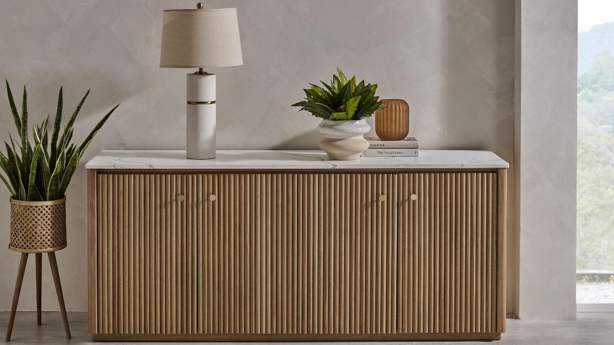 Como Buffet with Stone Top