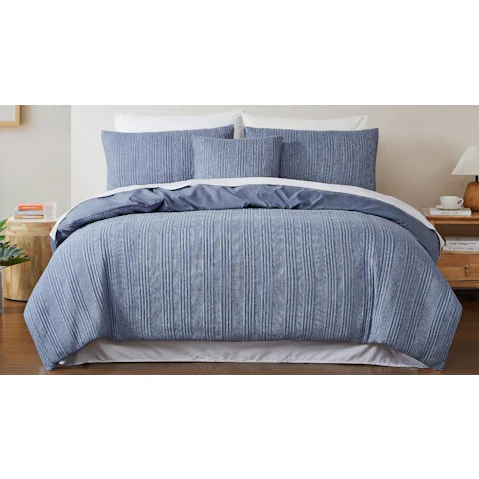 L'Avenue Austin Blue Quilt Cover Set
