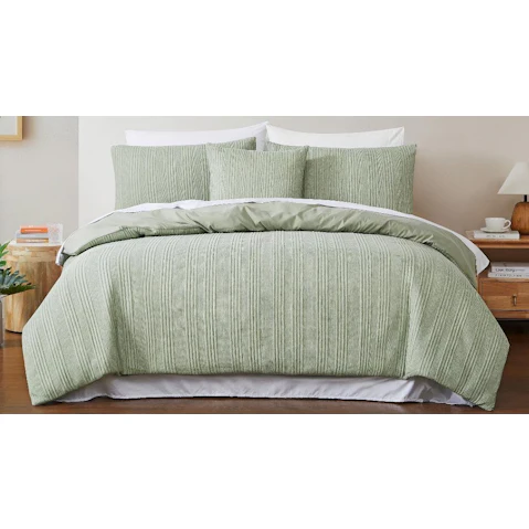 L'Avenue Austin Sage Quilt Cover Set