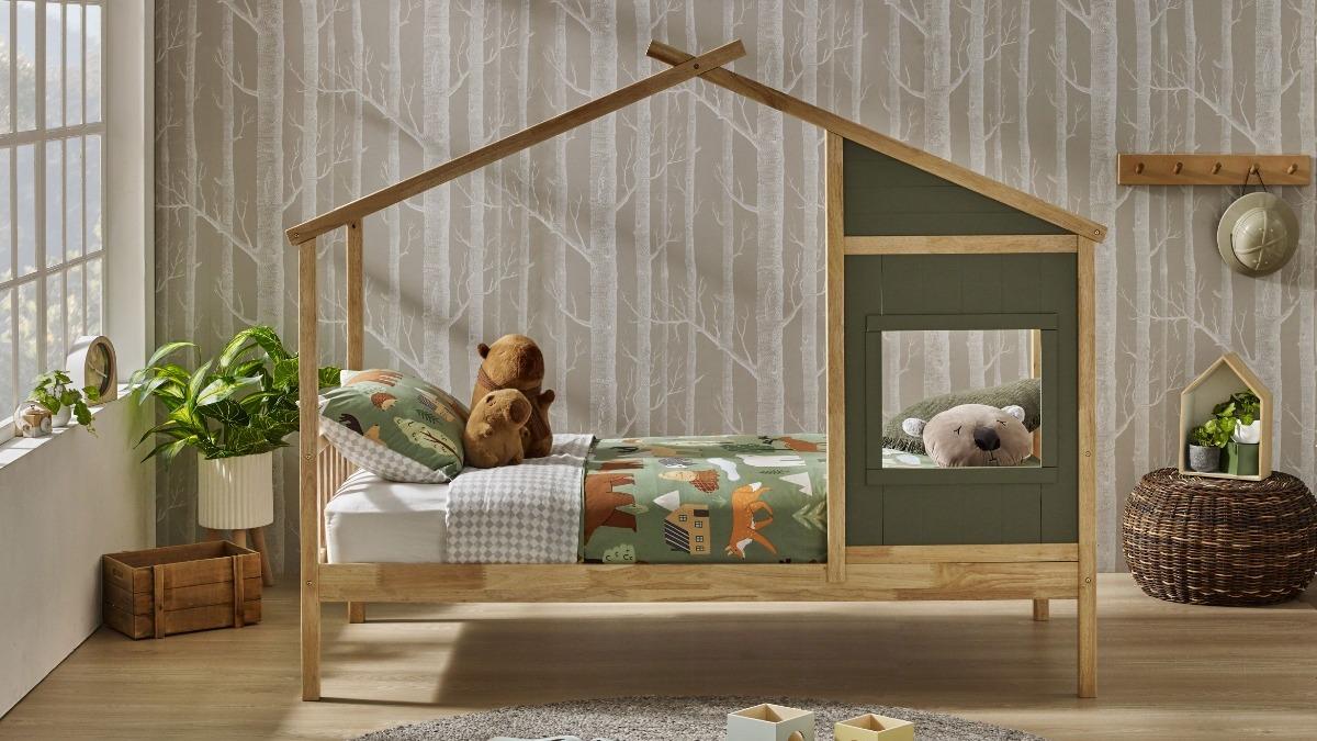 Artie Treehouse Single Bed - Green
