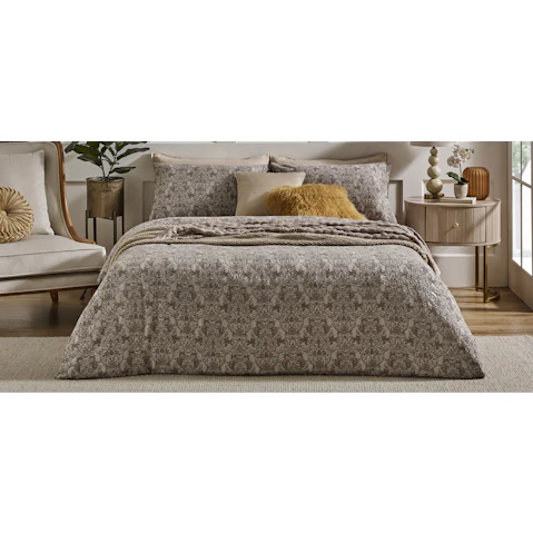 L'Avenue Luxury Danica Mocha Quilt Cover Set - Double