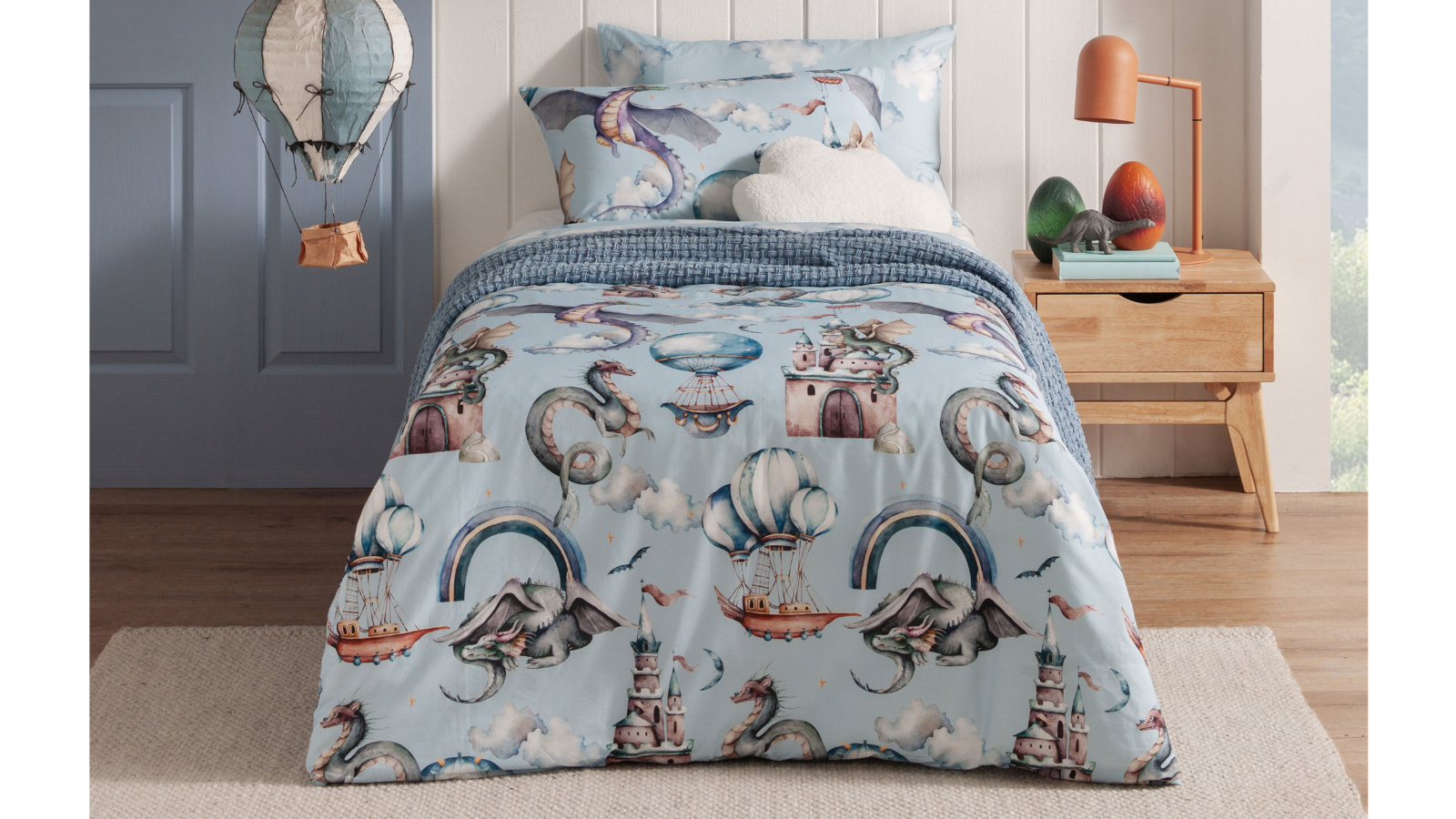 Dragon Dreams Quilt Cover Set - Single
