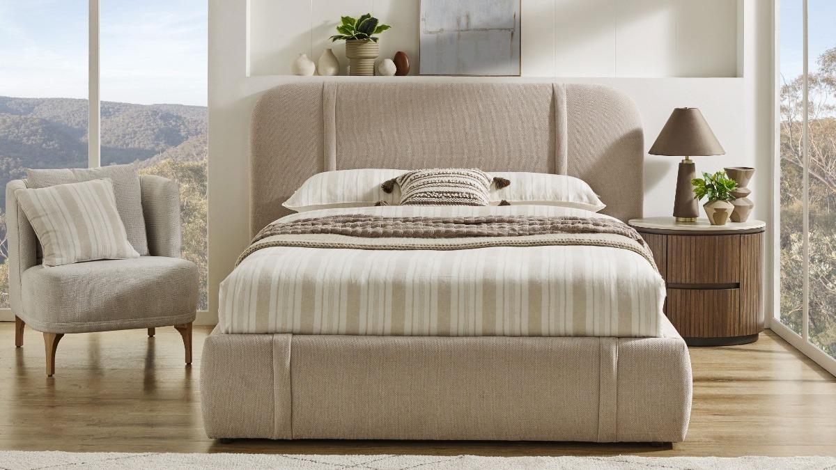 Cento Beige Bed - King