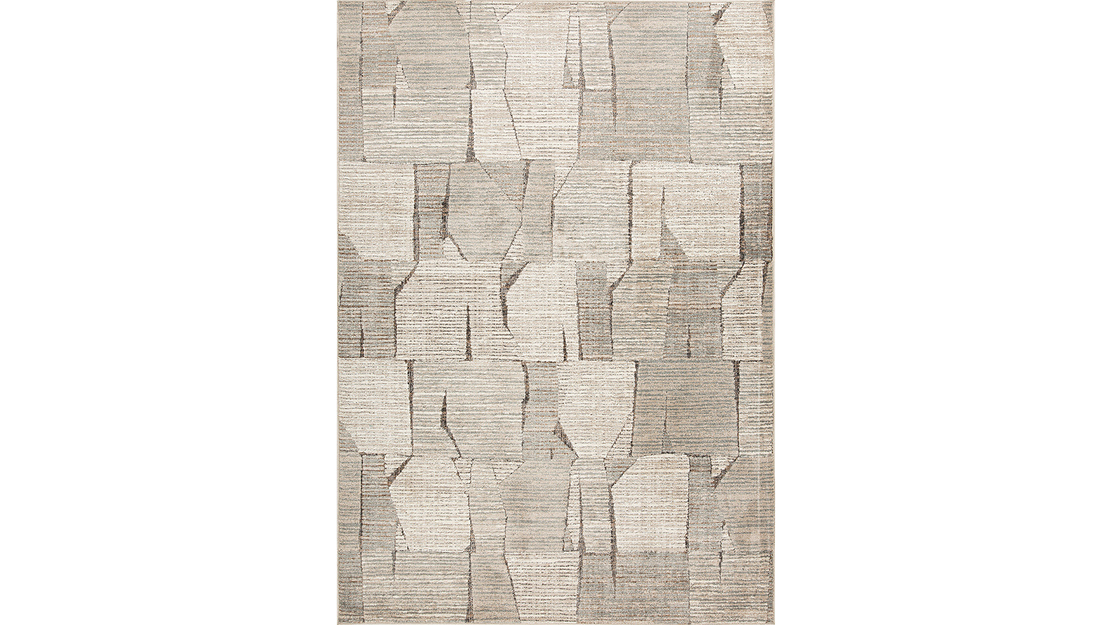 Amarna Poli Cream Rug - Extra Large