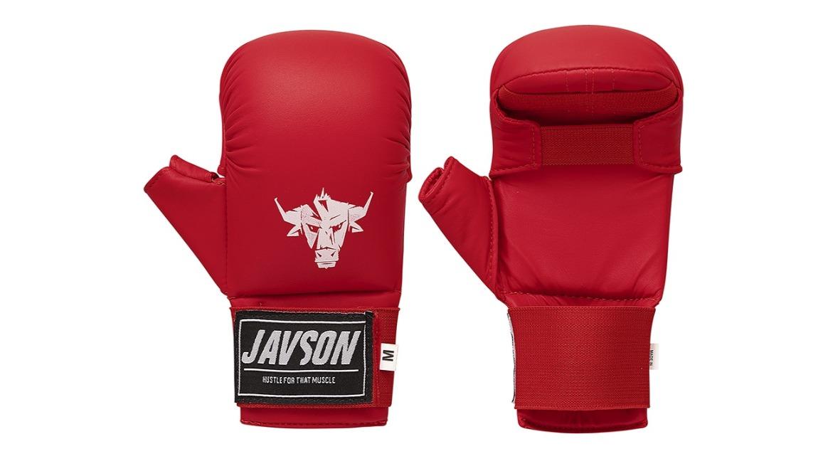 Javson Sports Red Karate Mitts - Large