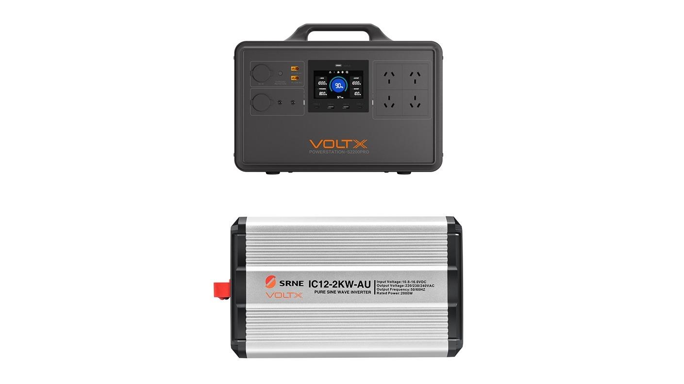 VoltX 2400W Power Station + 2KW Inverter
