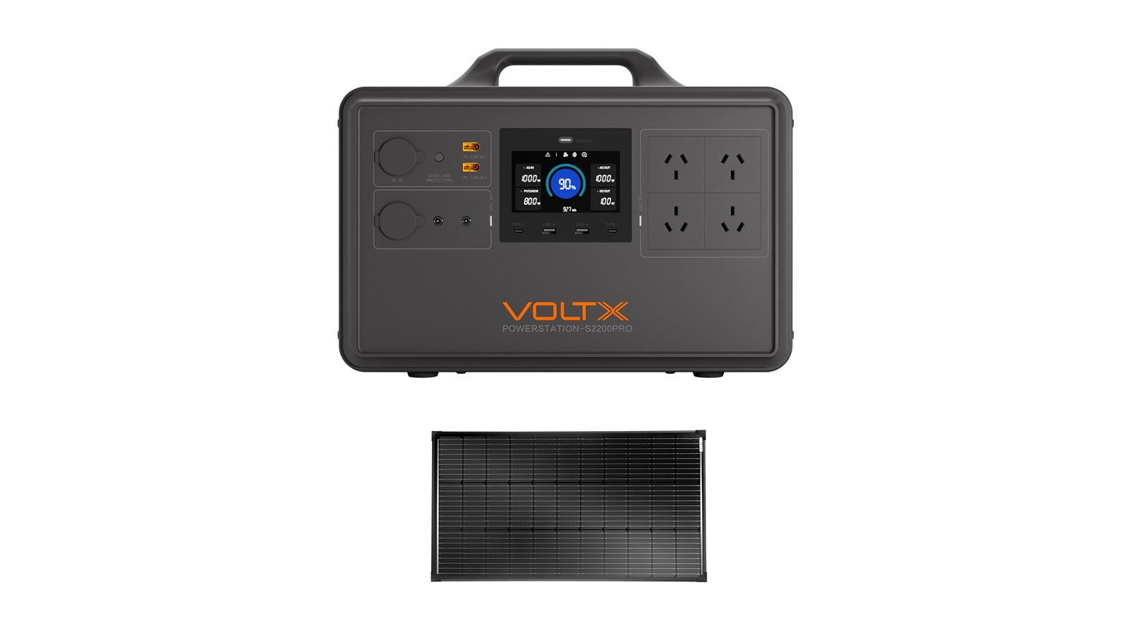 VoltX 2400W Station + 100W Fixed Solar